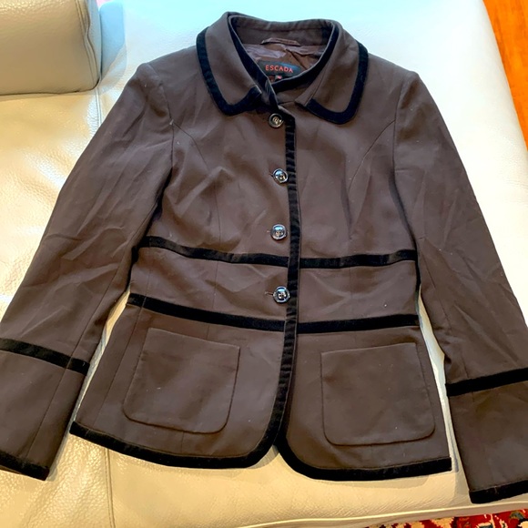 ESCADA brown blazer size 4 - Picture 1 of 13